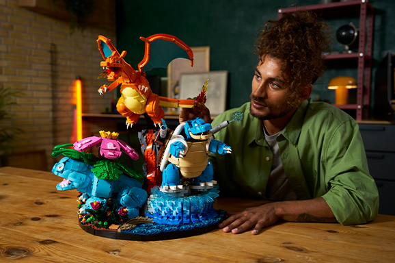 Charizard, Blastoise, Venusaur Pokemon Lego