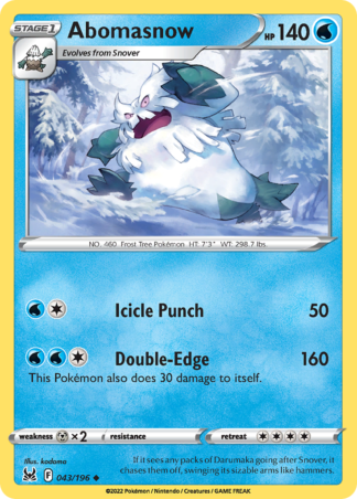 Abomasnow 43 / 196