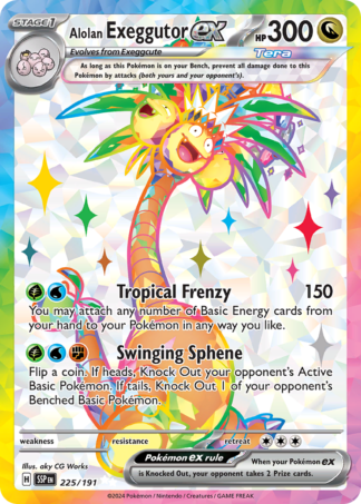 Alolan Exeggutor ex 225 / 191