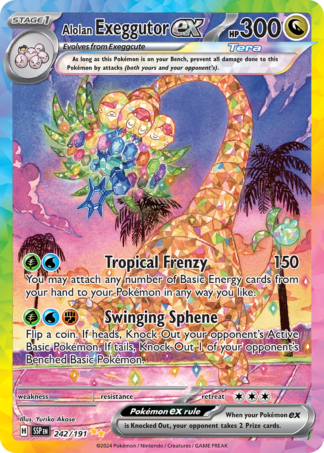 Alolan Exeggutor ex 242 / 191