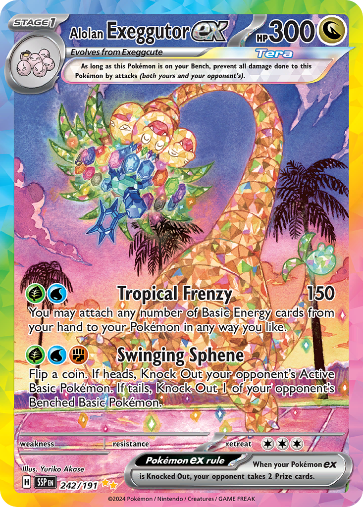 Alolan Exeggutor ex 242 / 191