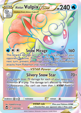 Alolan Vulpix VSTAR 197 / 195