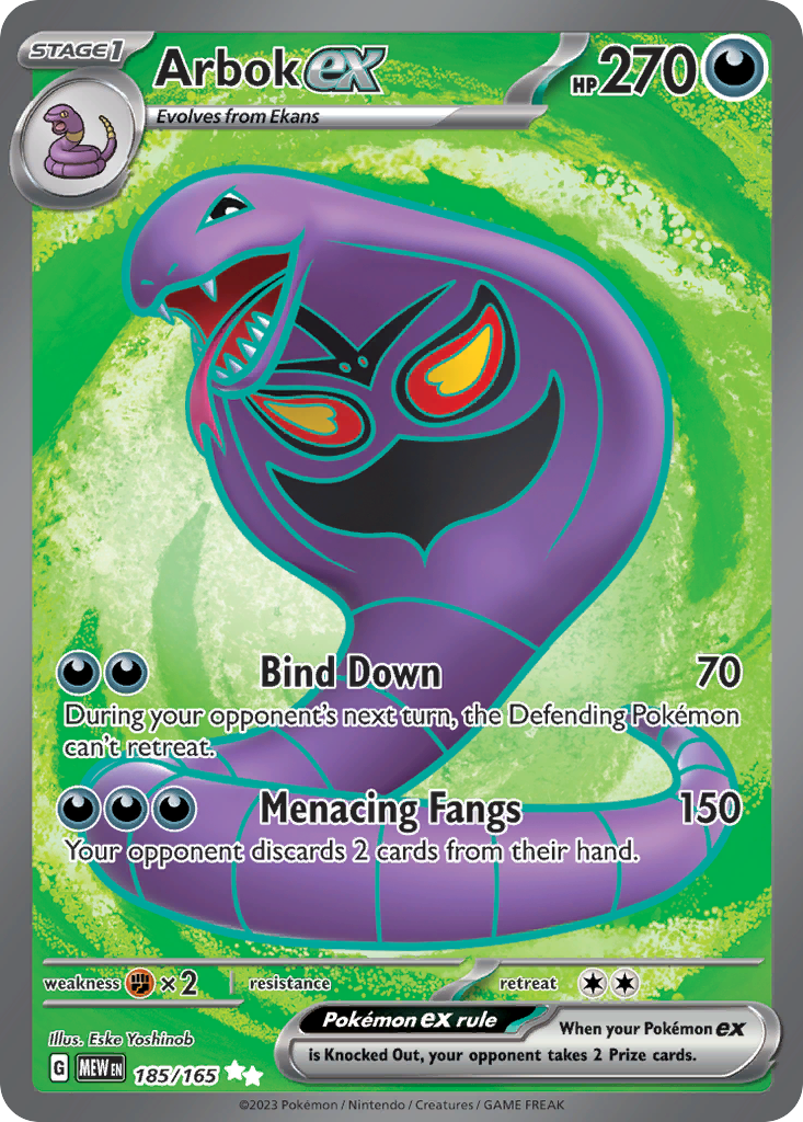 Arbok ex 185 / 165