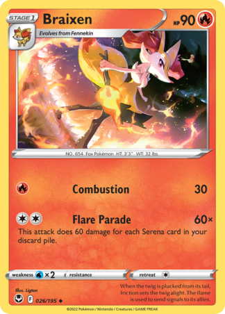 Braixen 26 / 195