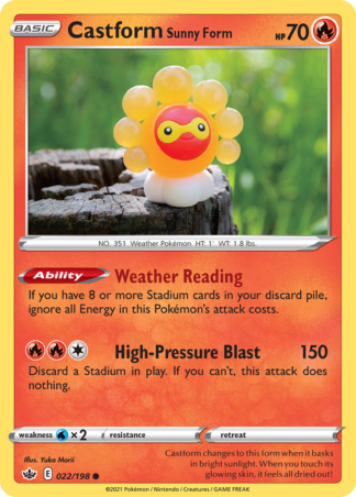 Castform Sunny Form 22 / 198