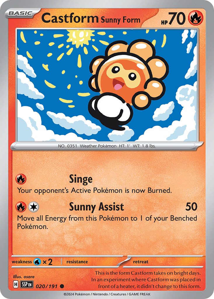 Castform Sunny Form 20 / 191