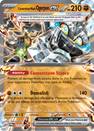 Cornerstone Mask Ogerpon ex 112 / 167