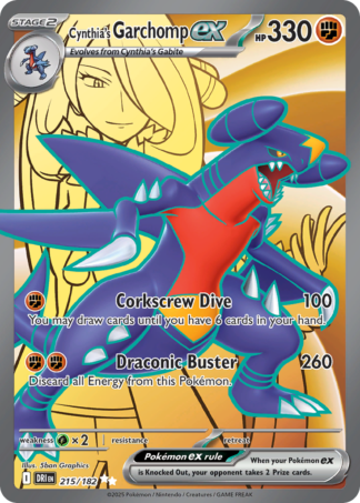 Cynthia's Garchomp ex 215 / 182