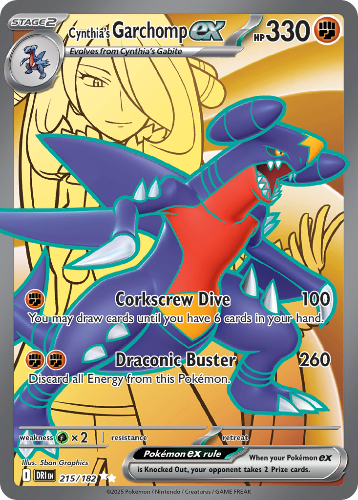 Cynthia's Garchomp ex 215 / 182