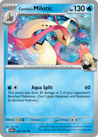 Cynthia’s Milotic 53 / 182