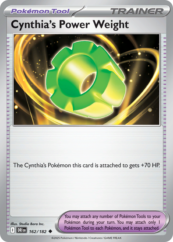 Cynthia’s Power Weight 162 / 182