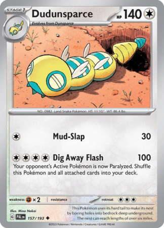 Dudunsparce 157 / 193