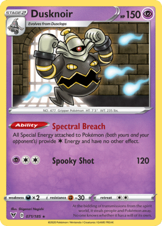 Dusknoir 71 / 185