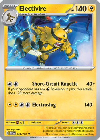 Electivire 54 / 162