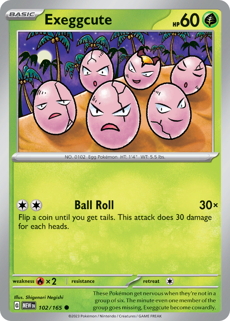 Exeggcute 102 / 165