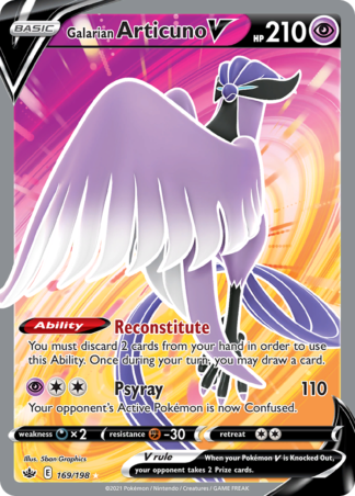 Galarian Articuno V 169 / 198