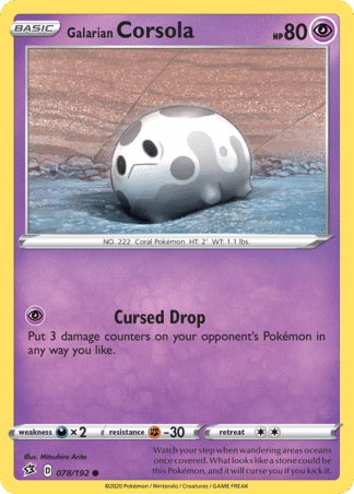 Galarian Corsola 78 / 192