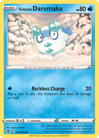 Galarian Darumaka 71 / 264