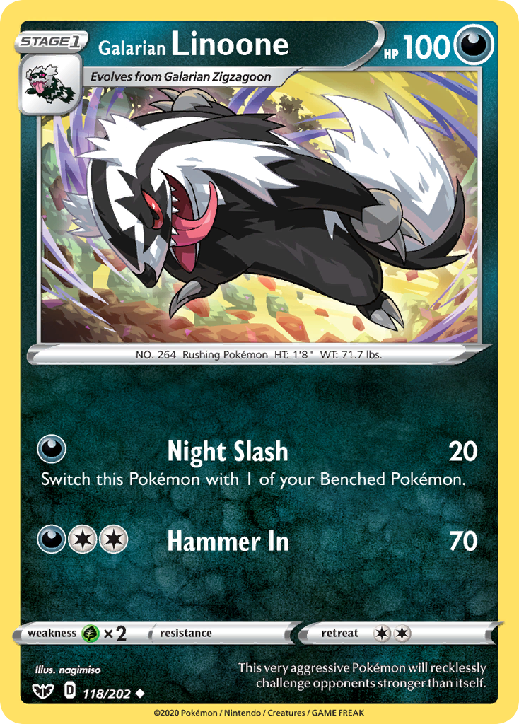 Galarian Linoone 118 / 202