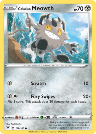 Galarian Meowth 112 / 185