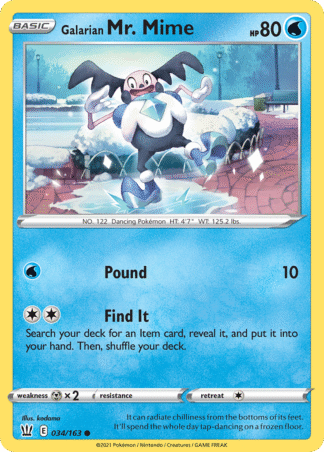 Galarian Mr. Mime 34 / 163