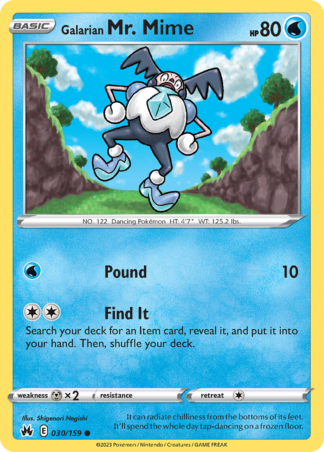 Galarian Mr. Mime 30 / 159