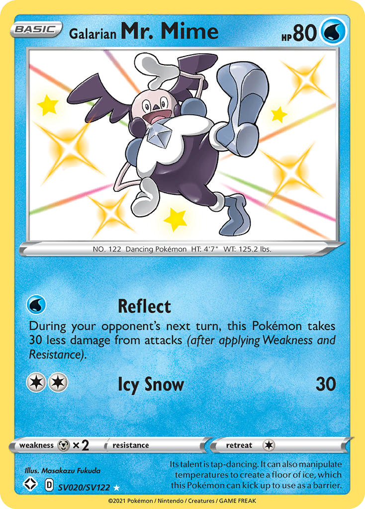 Galarian Mr. Mime SV020 / 72