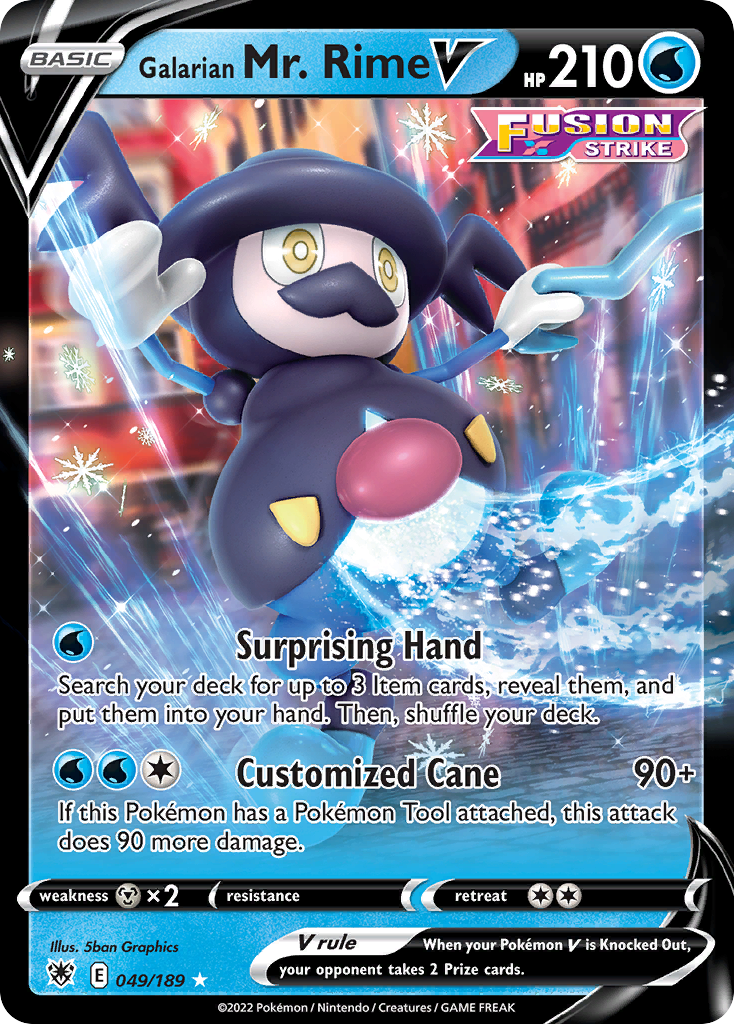 Galarian Mr. Rime V 49 / 189