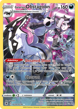 Galarian Obstagoon TG10 / 189