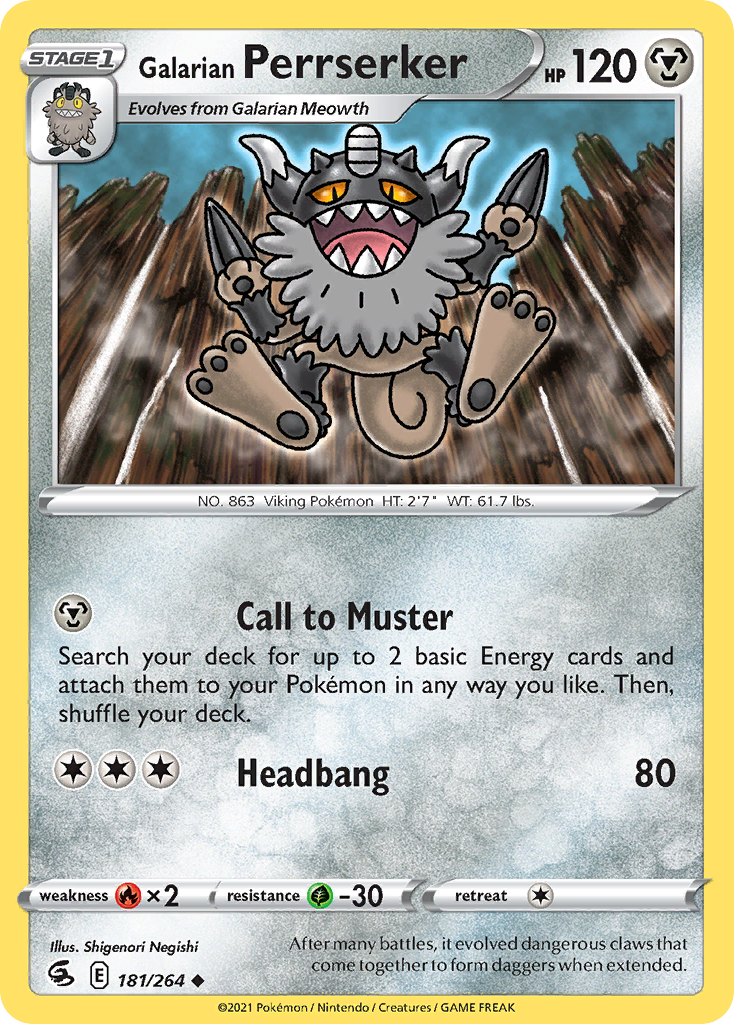 Galarian Perrserker 181 / 264