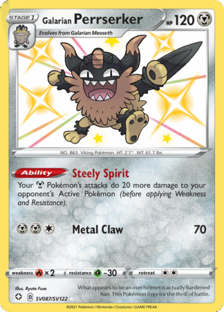 Galarian Perrserker SV087 / 72