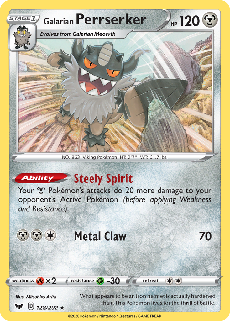 Galarian Perrserker 128 / 202