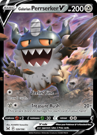 Galarian Perrserker V 129 / 196