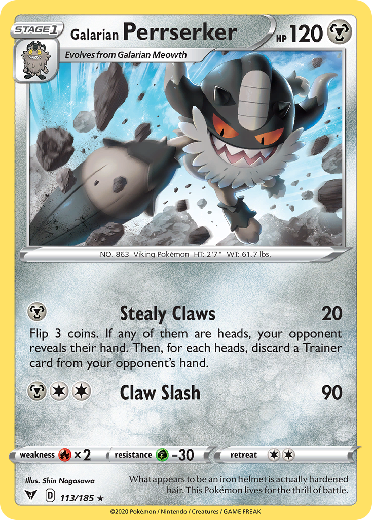 Galarian Perrserker 113 / 185