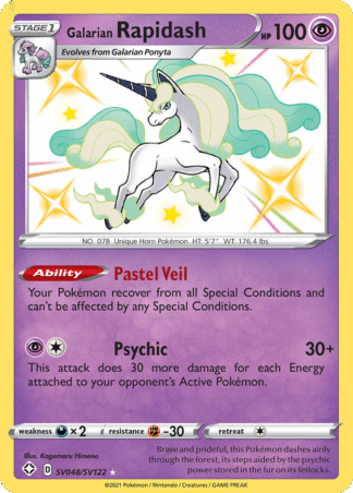 Galarian Rapidash SV048 / 72