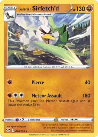 Galarian Sirfetch’d 98 / 189