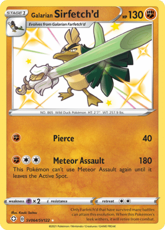 Galarian Sirfetch’d SV064 / 72