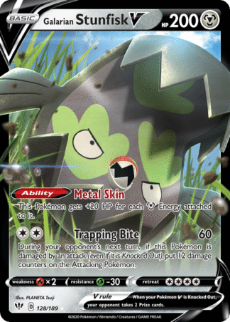 Galarian Stunfisk V 128 / 189