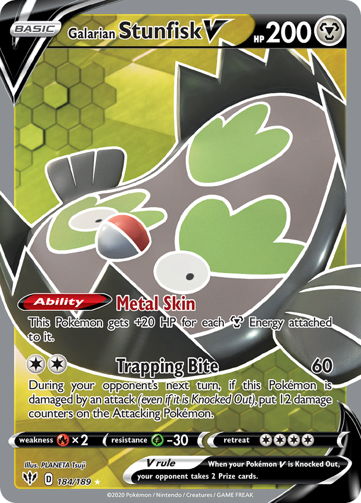 Galarian Stunfisk V 184 / 189