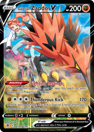 Galarian Zapdos V TG19 / 189