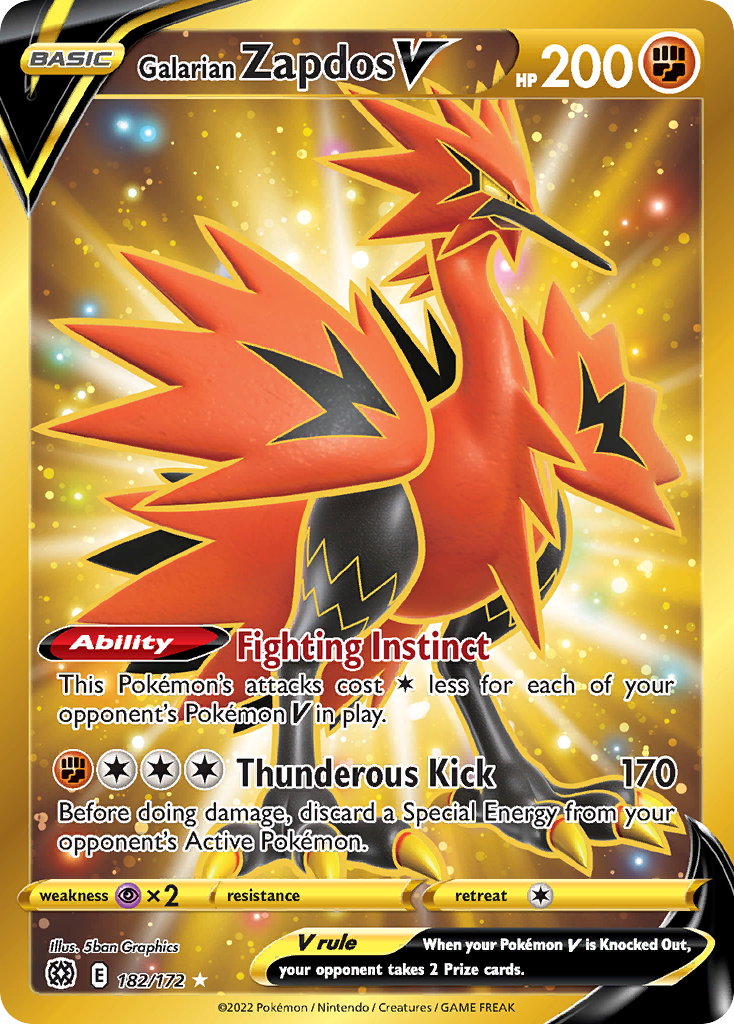 Galarian Zapdos V 182 / 172