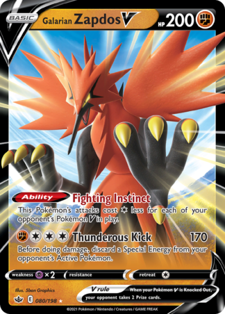 Galarian Zapdos V 80 / 198