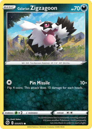 Galarian Zigzagoon 35 / 73