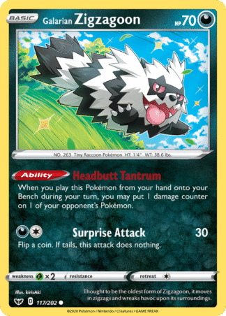 Galarian Zigzagoon 117 / 202