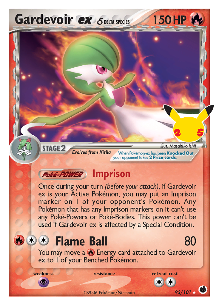 Gardevoir ex δ 93 / 25
