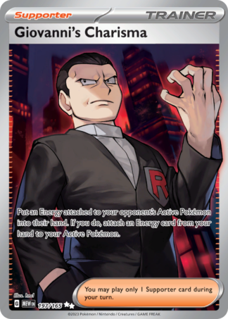 Giovanni's Charisma 197 / 165