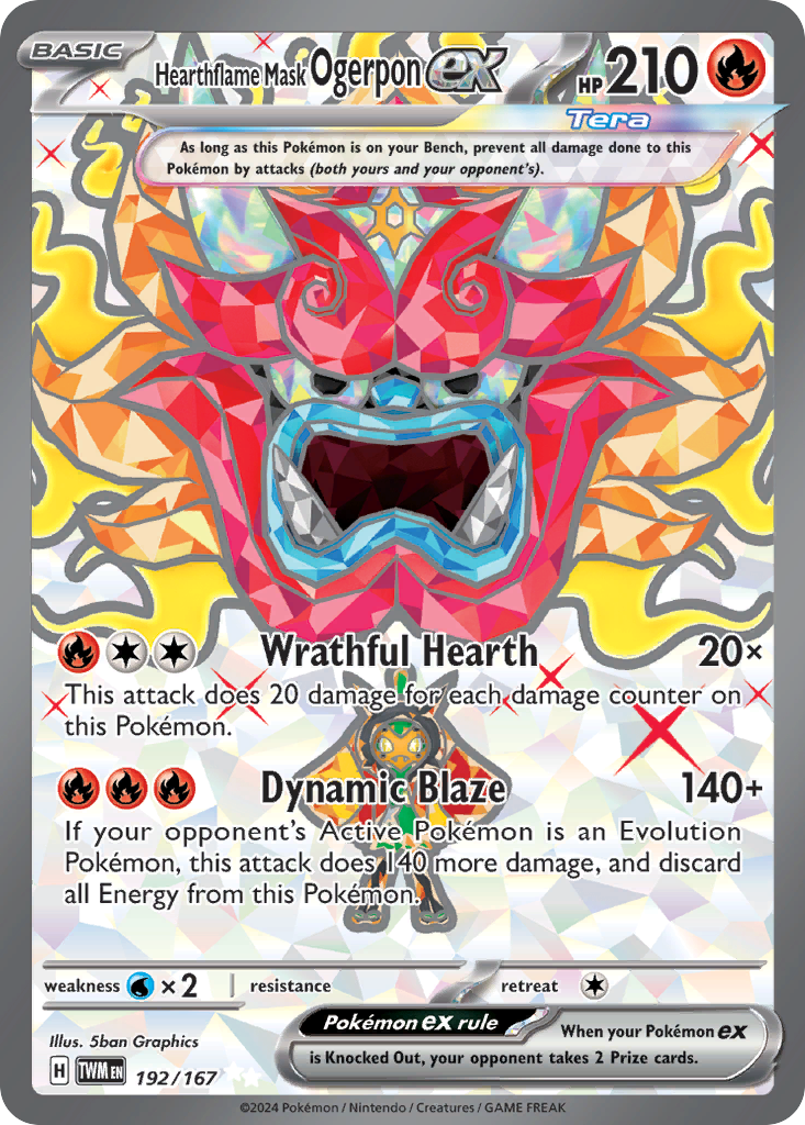 Hearthflame Mask Ogerpon ex 192 / 167