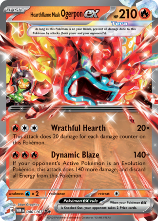Hearthflame Mask Ogerpon ex 40 / 167