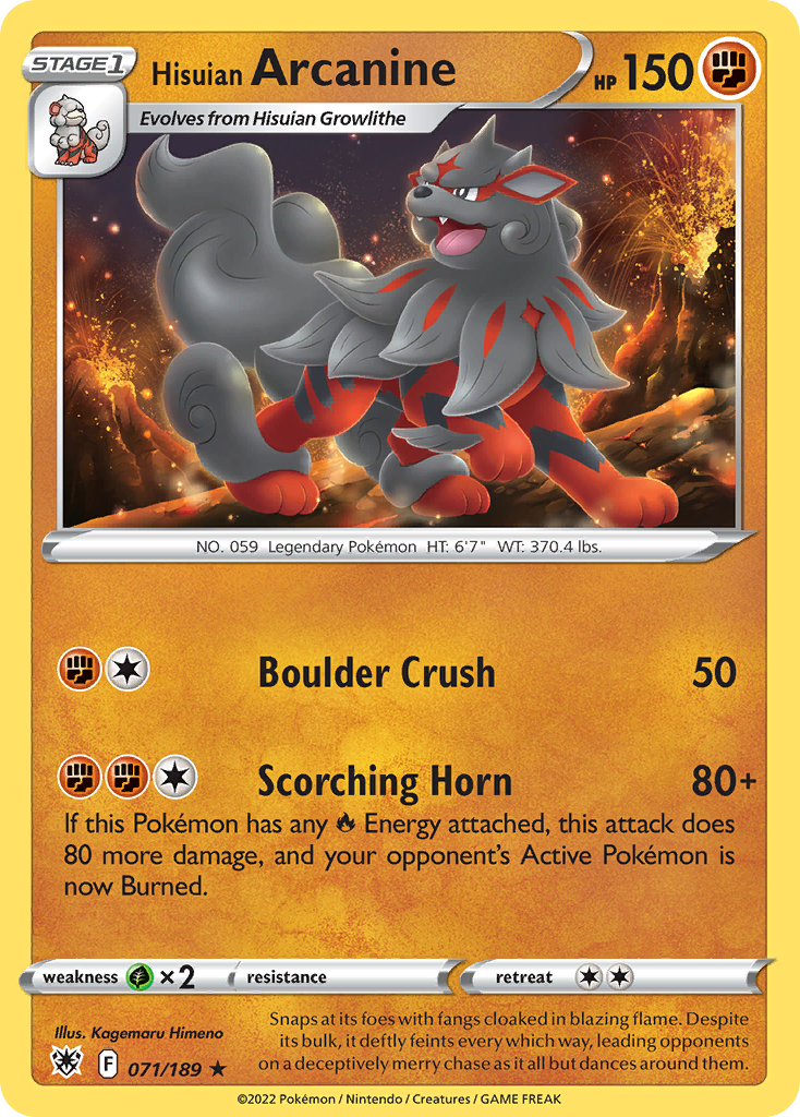 Hisuian Arcanine 71 / 189