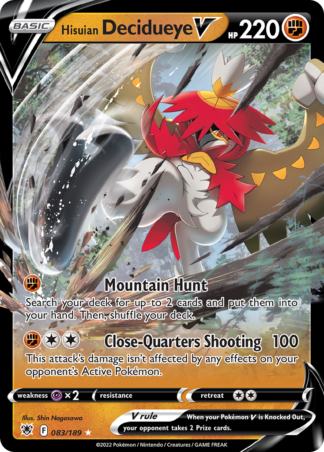 Hisuian Decidueye V 83 / 189